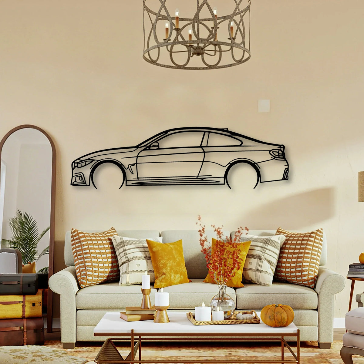 F32 M Classic Silhouette Metal Wall Art - Tinvibe