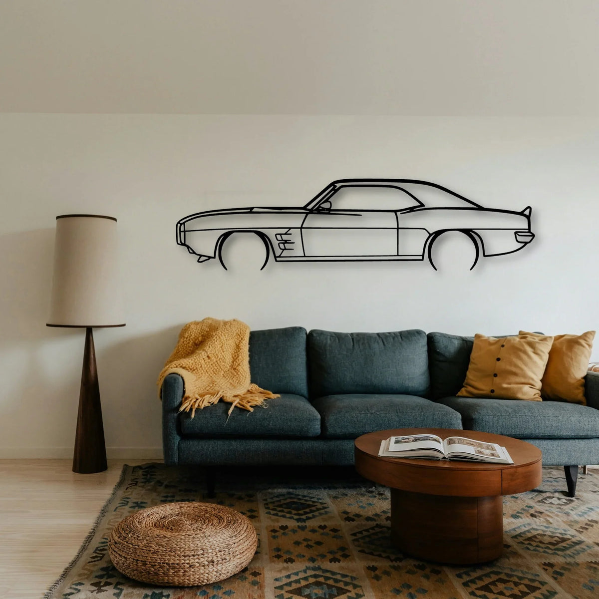 Firebird 1969 3 Classic Silhouette Metal Wall Art - Tinvibe