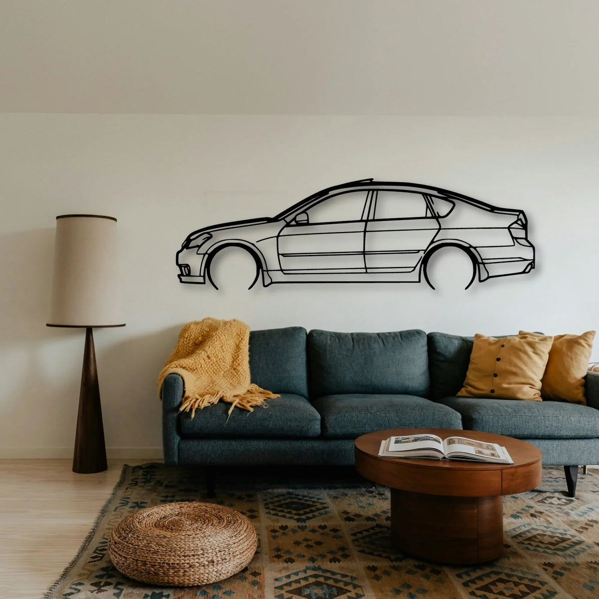 Fuga 2006 Classic Silhouette Metal Wall Art - Tinvibe