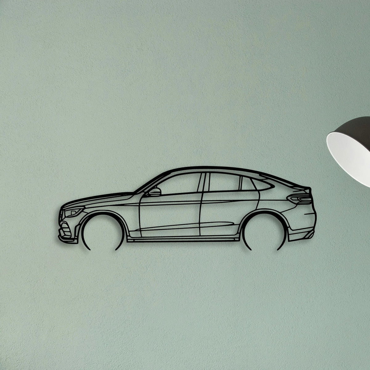 GLC Coupe Classic Silhouette Metal Wall Art - Tinvibe