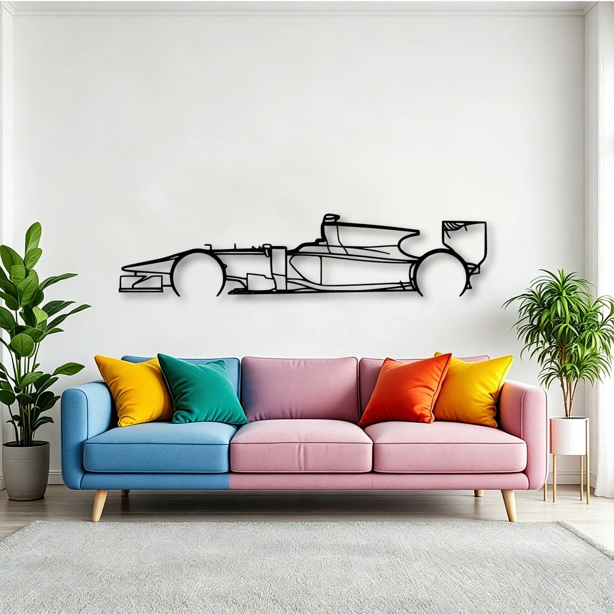 GP2 11 Classic Silhouette Metal Wall Art - Tinvibe