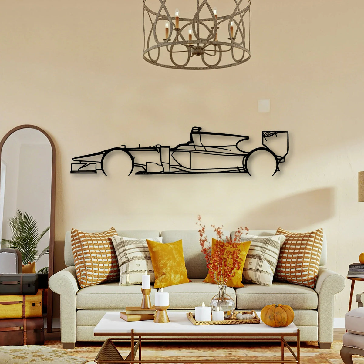 GP2 11 Classic Silhouette Metal Wall Art - Tinvibe