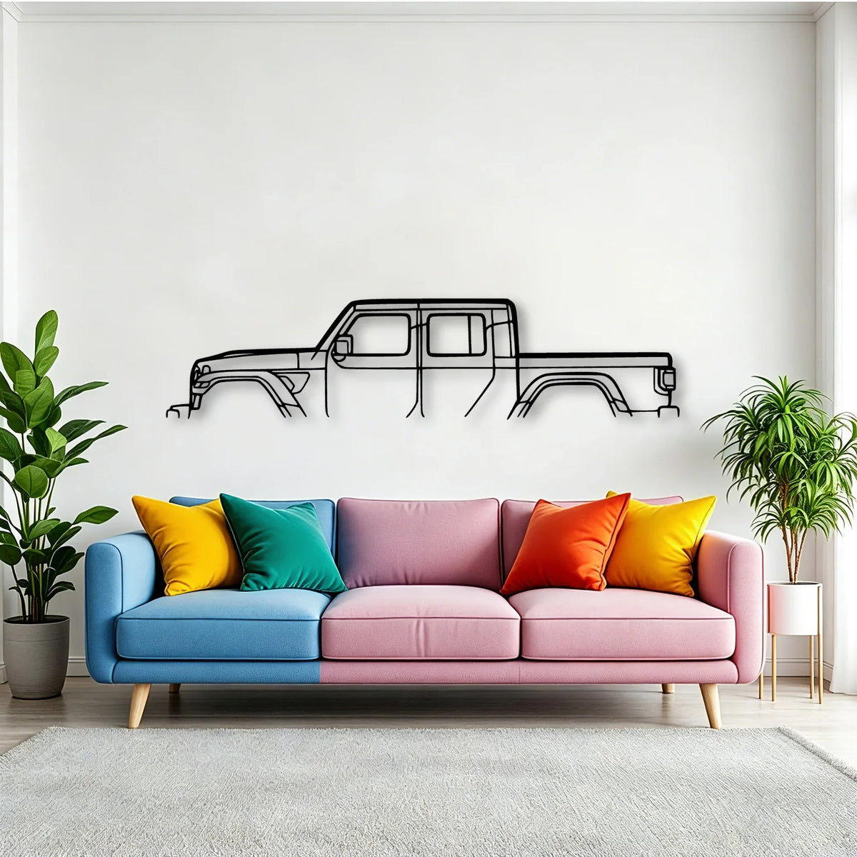 Gladiator Mojave Classic Silhouette Metal Wall Art - Tinvibe