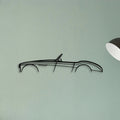 Healey 100 1954 Classic Silhouette Metal Wall Art - Tinvibe