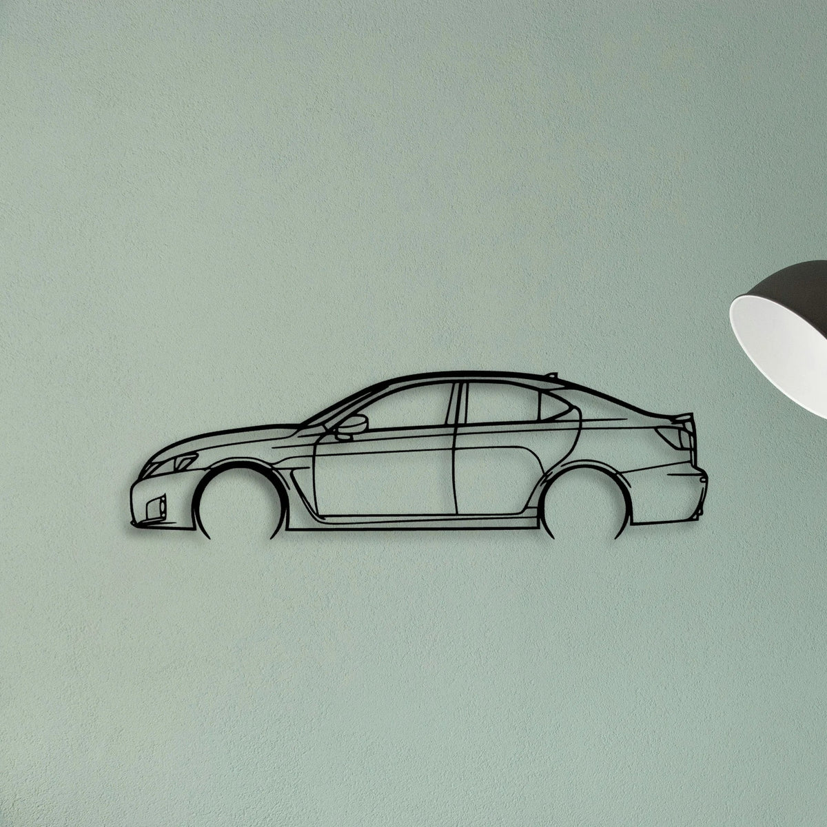 IS F 2011 Classic Silhouette Metal Wall Art - Tinvibe