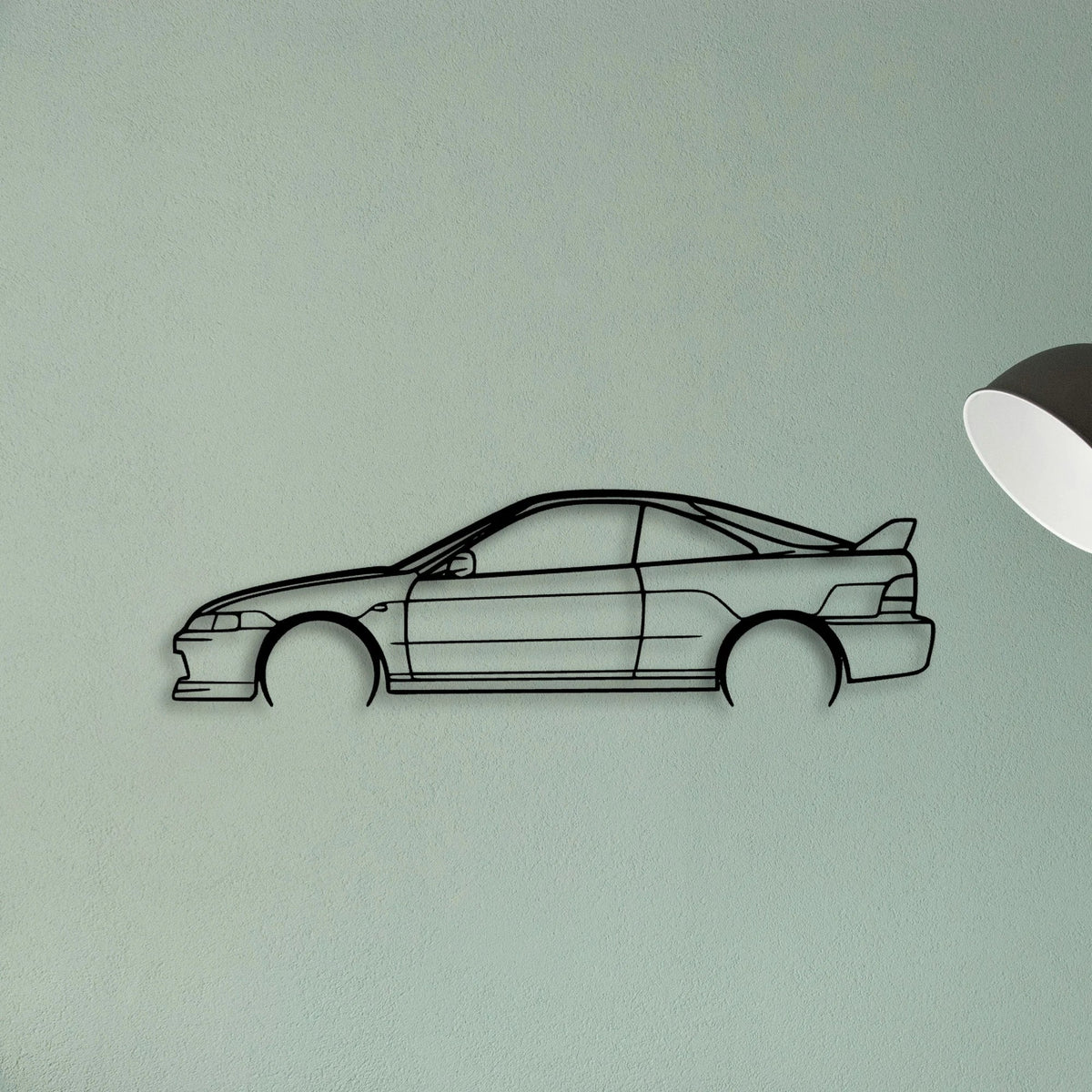 Integra Type R 1998 2 Classic Silhouette Metal Wall Art - Tinvibe