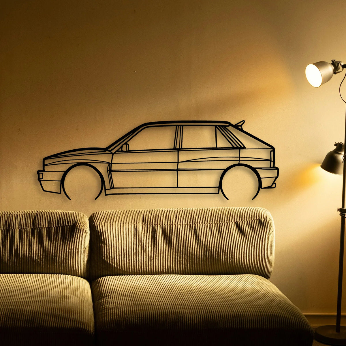 Integrale 2 Classic Silhouette Metal Wall Art - Tinvibe