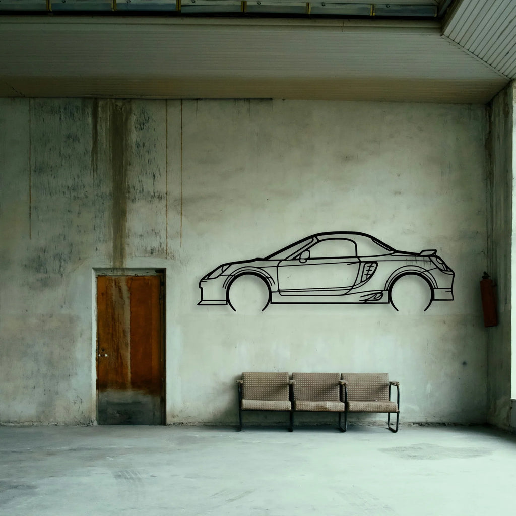 MR2 2005 Classic Silhouette Metal Wall Art - Tinvibe