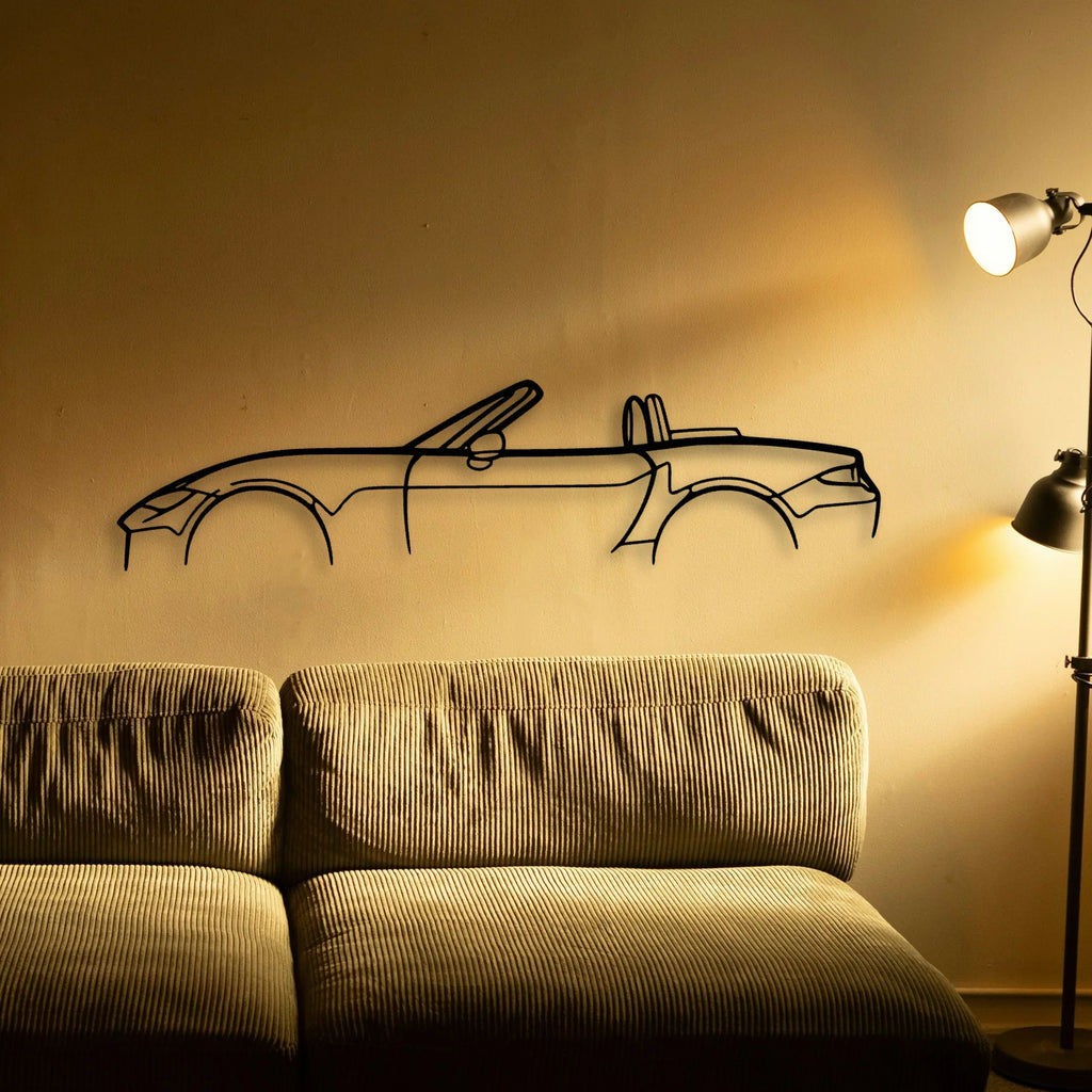 MX 5 ND Classic Silhouette Metal Wall Art - Tinvibe