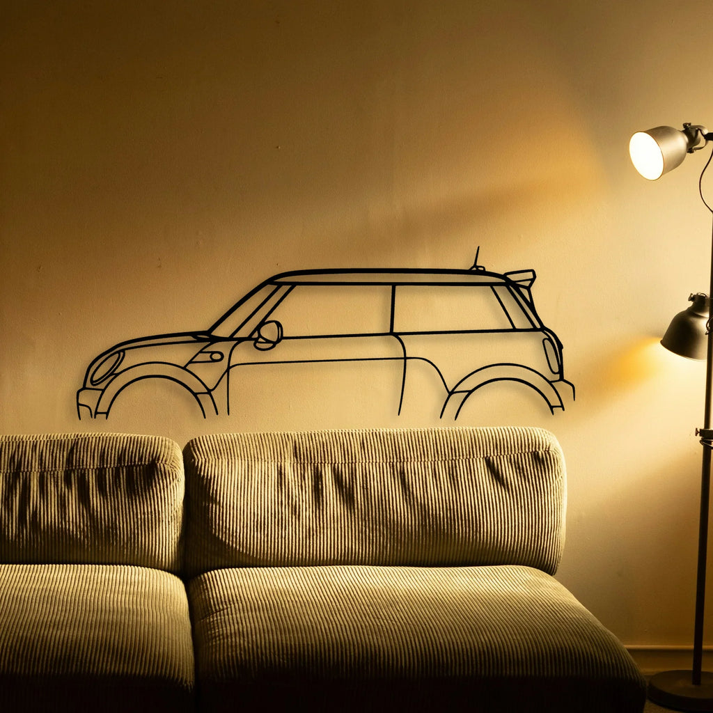 Mini GP2 2013 Classic Silhouette Metal Wall Art - Tinvibe