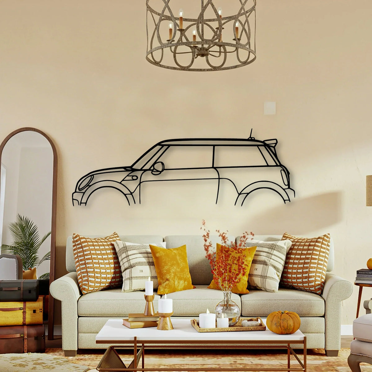 Mini GP2 2013 Classic Silhouette Metal Wall Art - Tinvibe