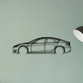 Model S 2017 Classic Silhouette Metal Wall Art - Tinvibe
