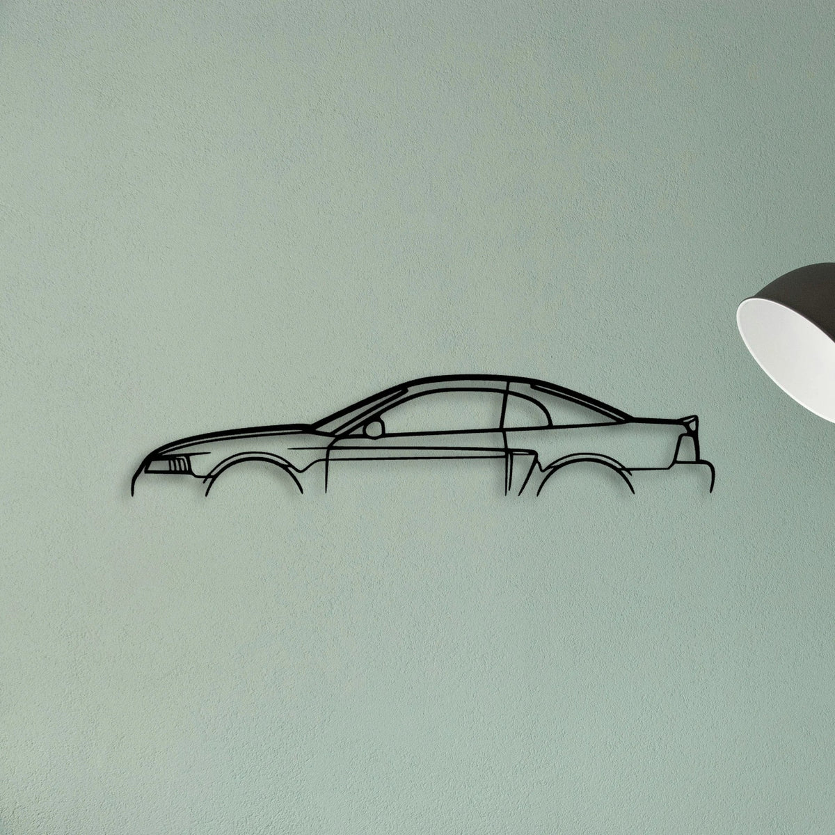Mustang Cobra 2003 Classic Silhouette Metal Wall Art - Tinvibe