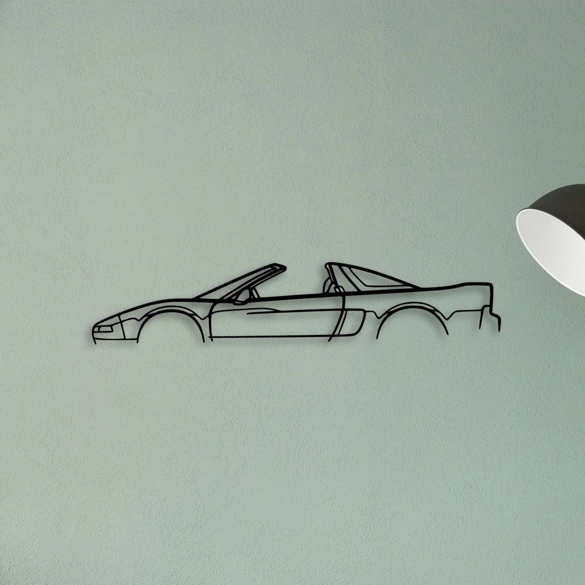 NSX T Classic Silhouette Metal Wall Art - Tinvibe