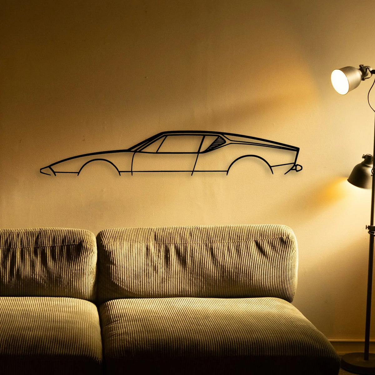 Pantera Classic Silhouette Metal Wall Art - Tinvibe