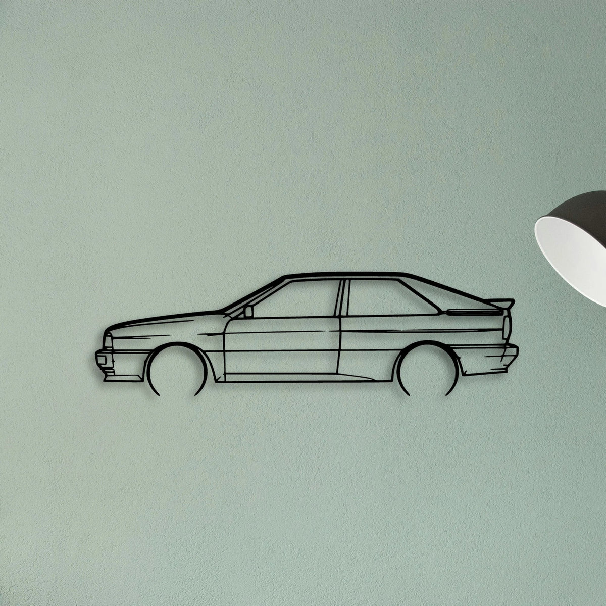 Quattro Turbo Classic Silhouette Metal Wall Art - Tinvibe