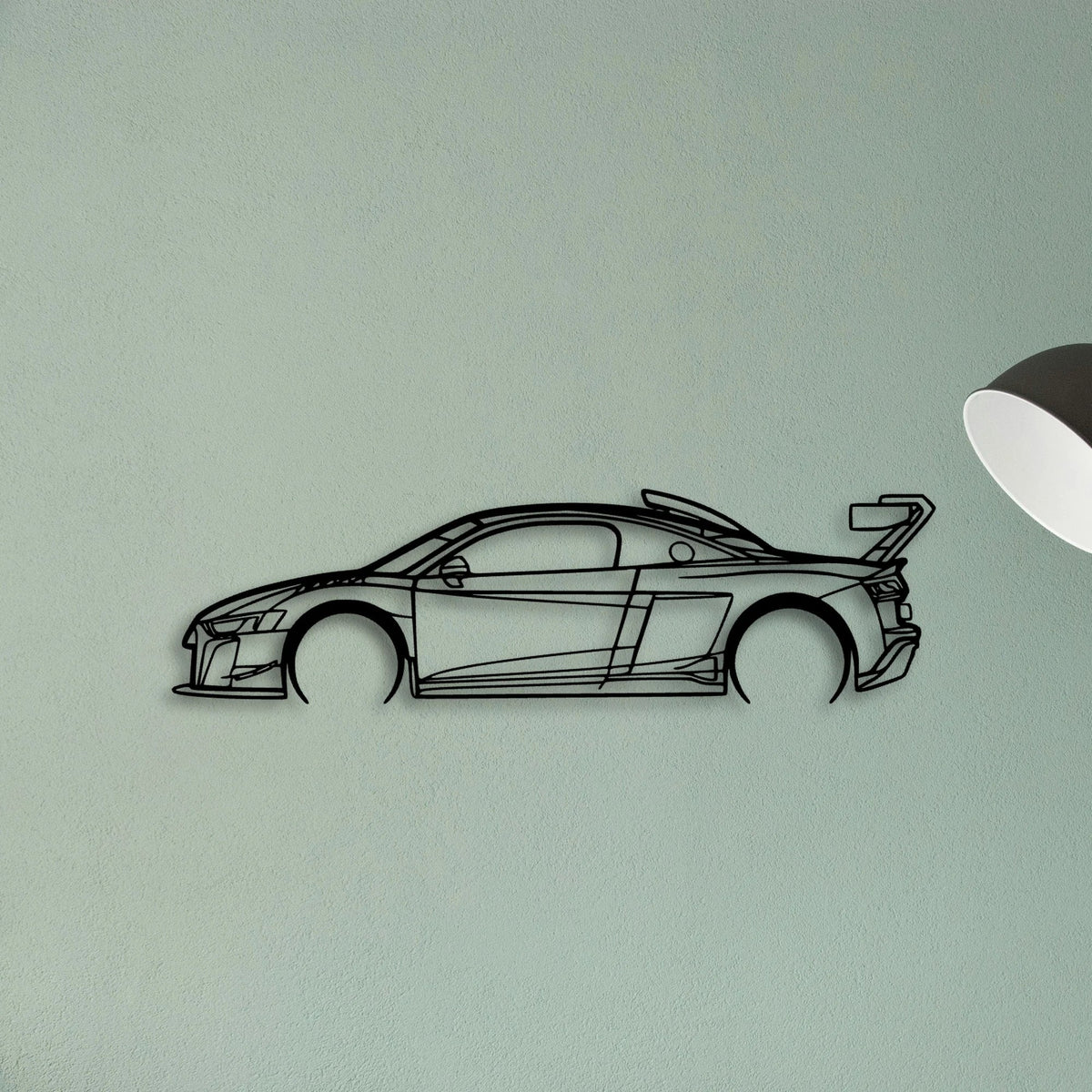 R8 LMS GT2 Classic Silhouette Metal Wall Art - Tinvibe