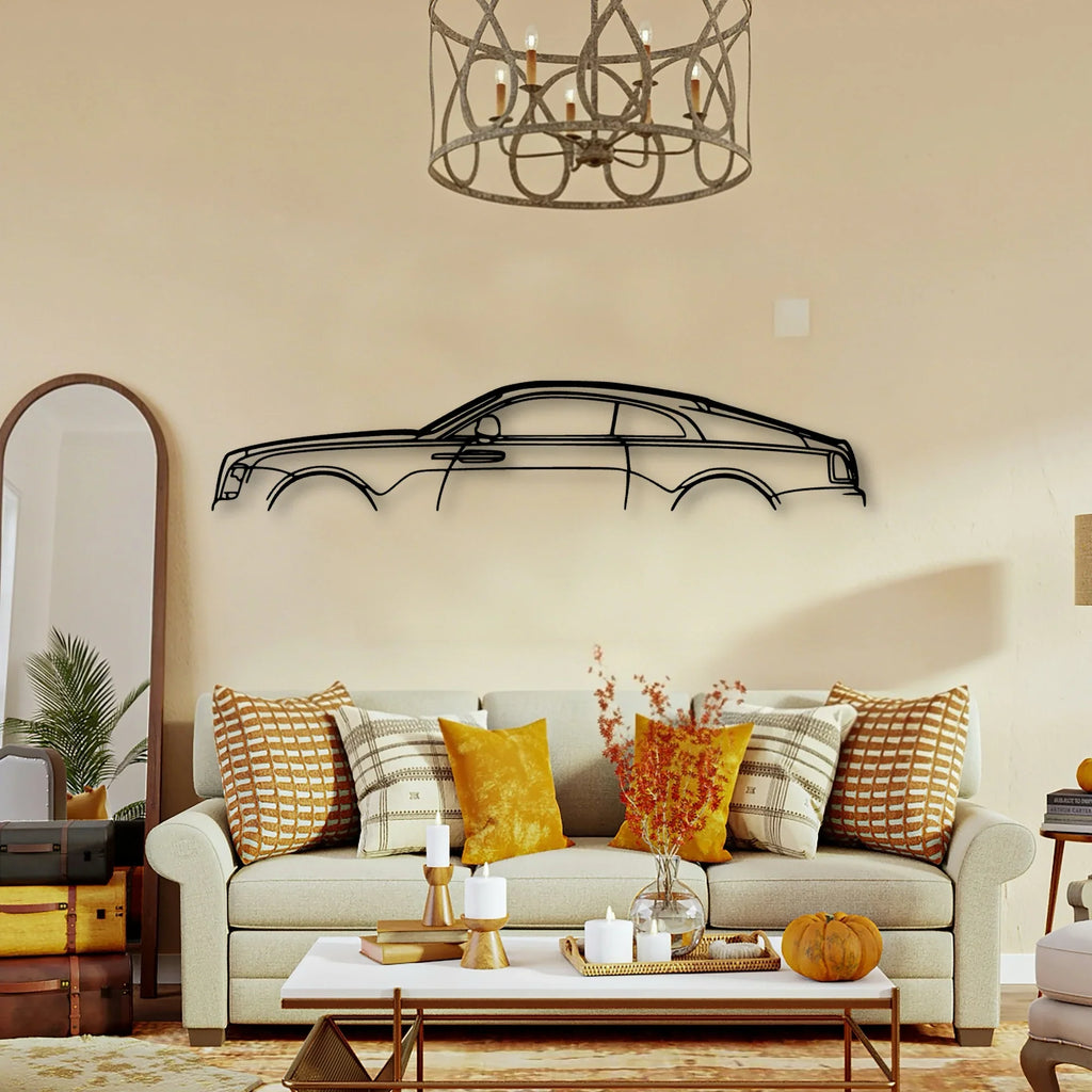 Royce Wraith Classic Silhouette Metal Wall Art - Tinvibe