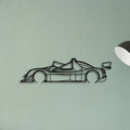 SR10 Classic Silhouette Metal Wall Art - Tinvibe