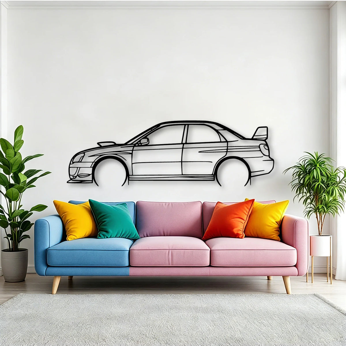 STI GD Classic Silhouette Metal Wall Art - Tinvibe