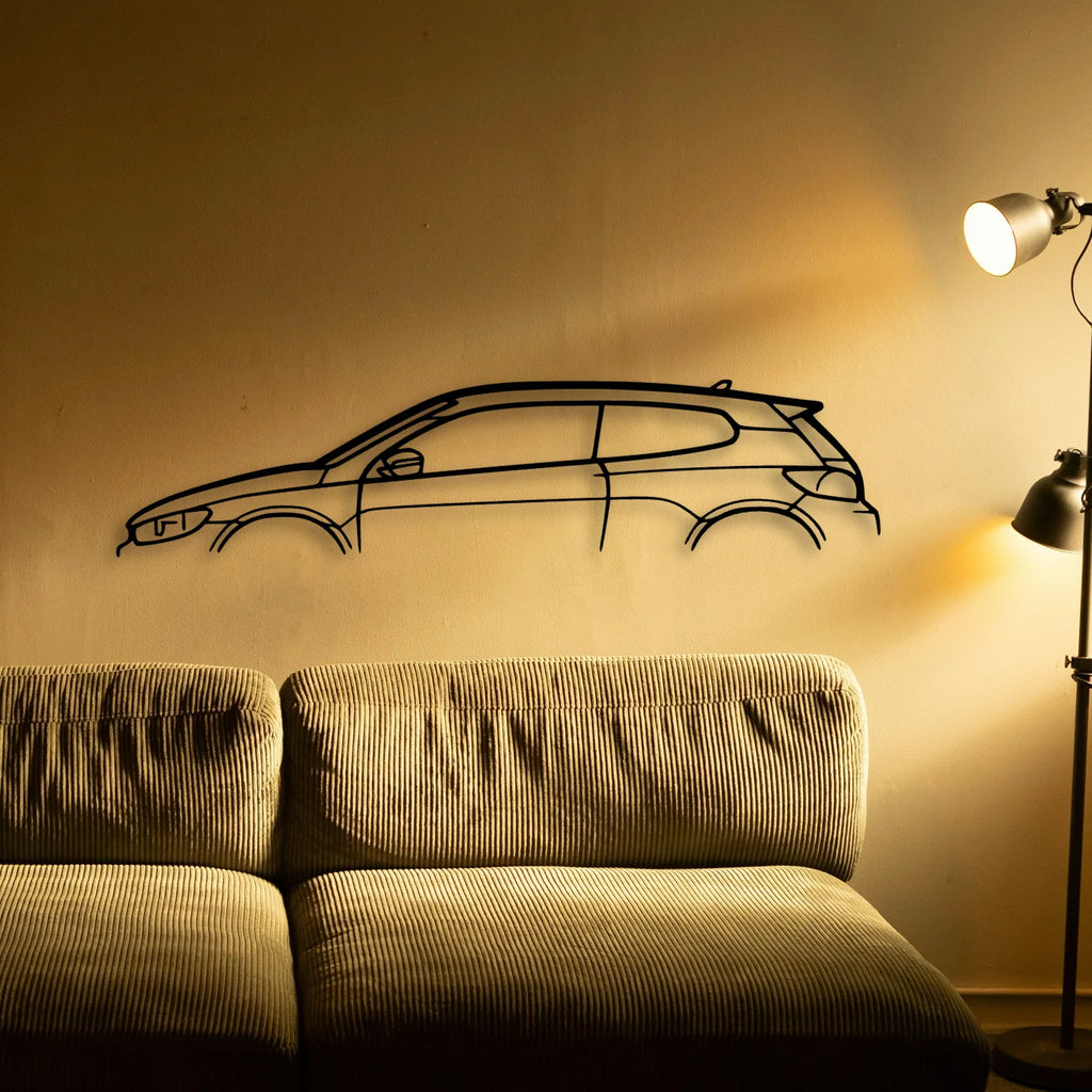 Scirocco 2008 Classic Silhouette Metal Wall Art - Tinvibe