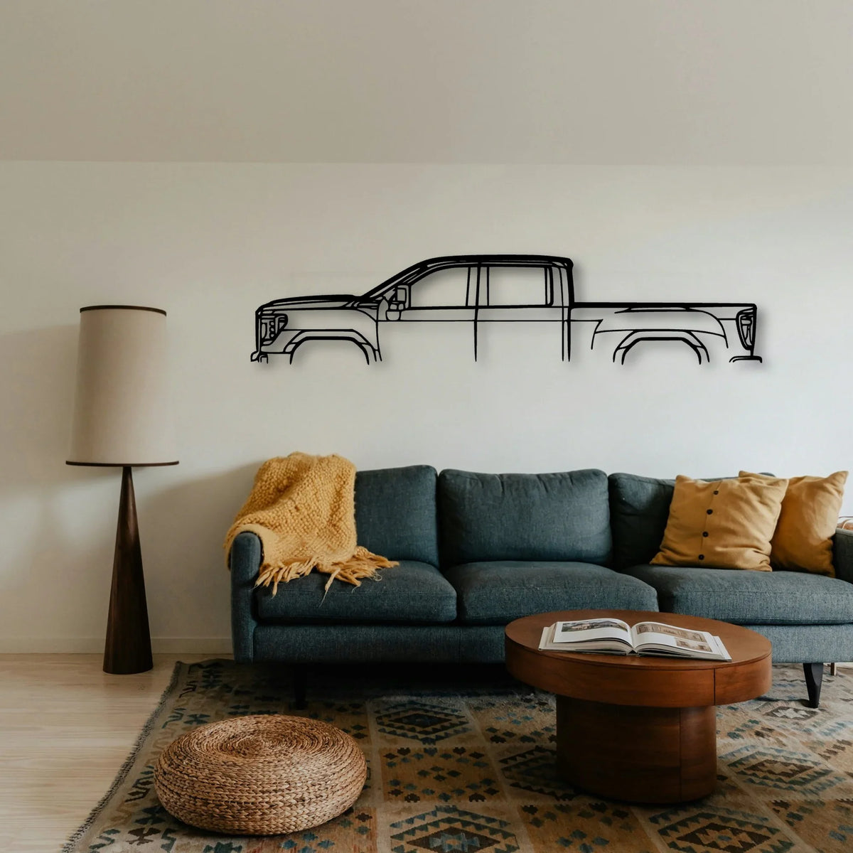 Sierra 2500 GT4 Classic Silhouette Metal Wall Art - Tinvibe