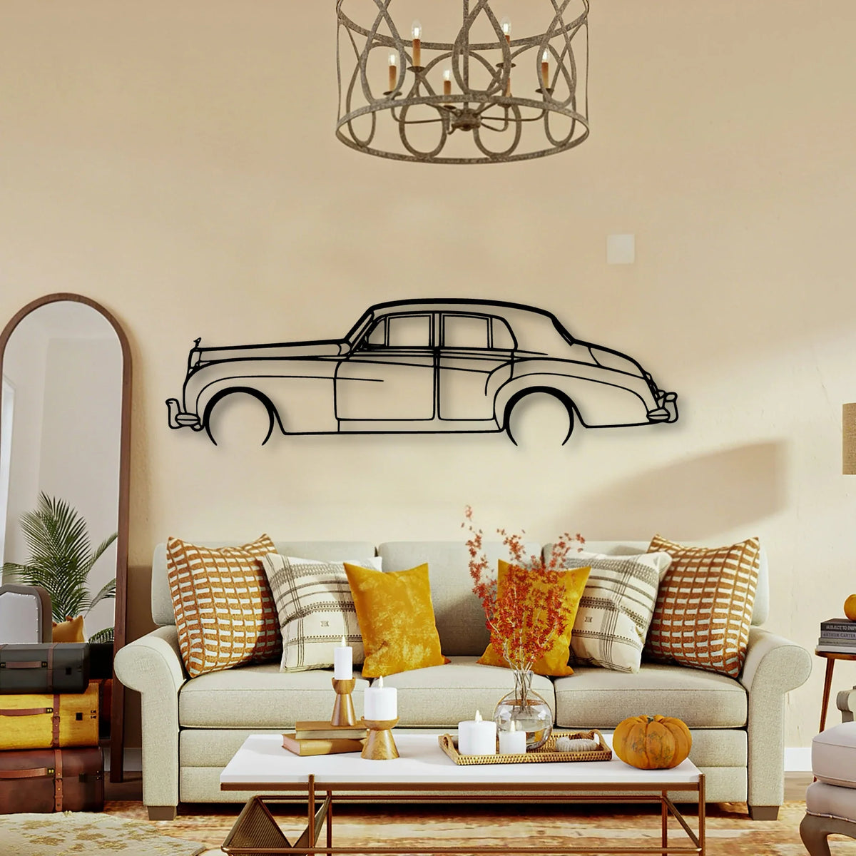 Silver Cloud 2 Classic Silhouette Metal Wall Art - Tinvibe