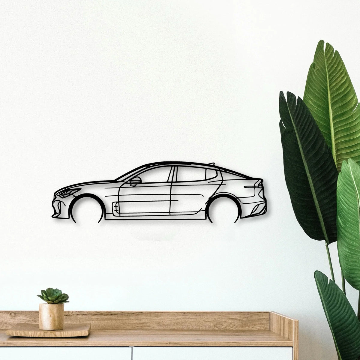 Stinger GTS 2019 Classic Silhouette Metal Wall Art - Tinvibe