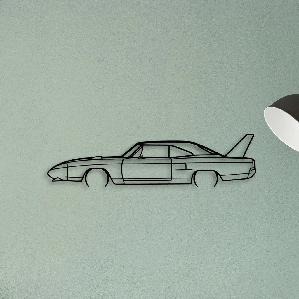 Superbird 1970 Classic Silhouette Metal Wall Art - Tinvibe
