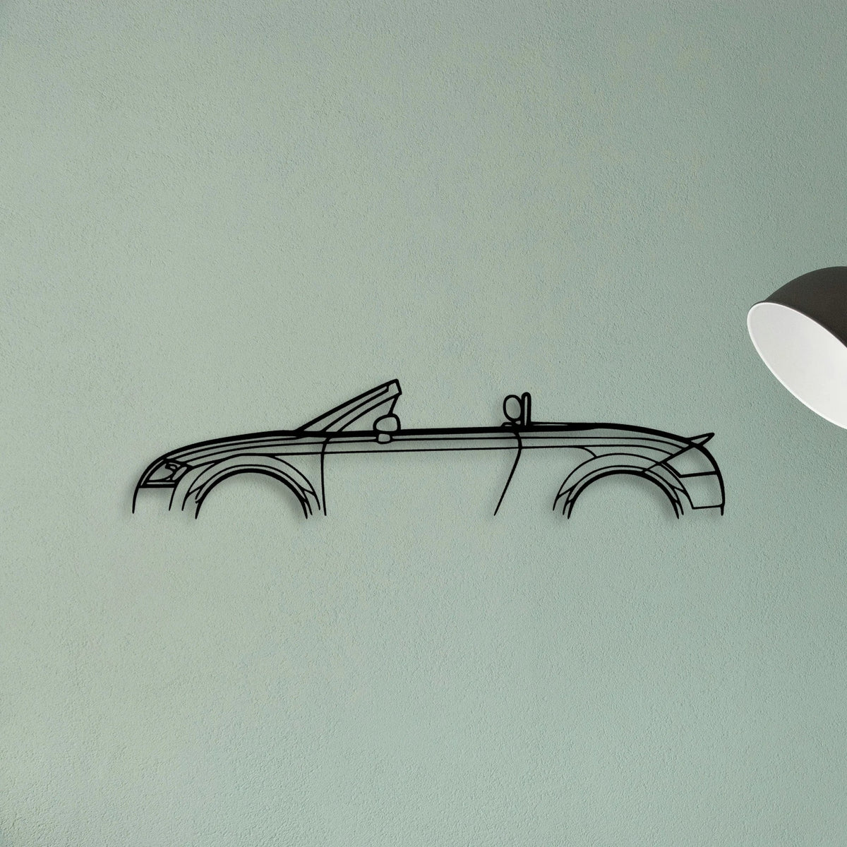 TT MK1 Roadster 2001 Classic Silhouette Metal Wall Art - Tinvibe