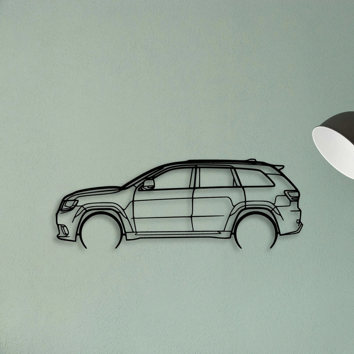 Trackhawk 2018 Classic Silhouette Metal Wall Art - Tinvibe