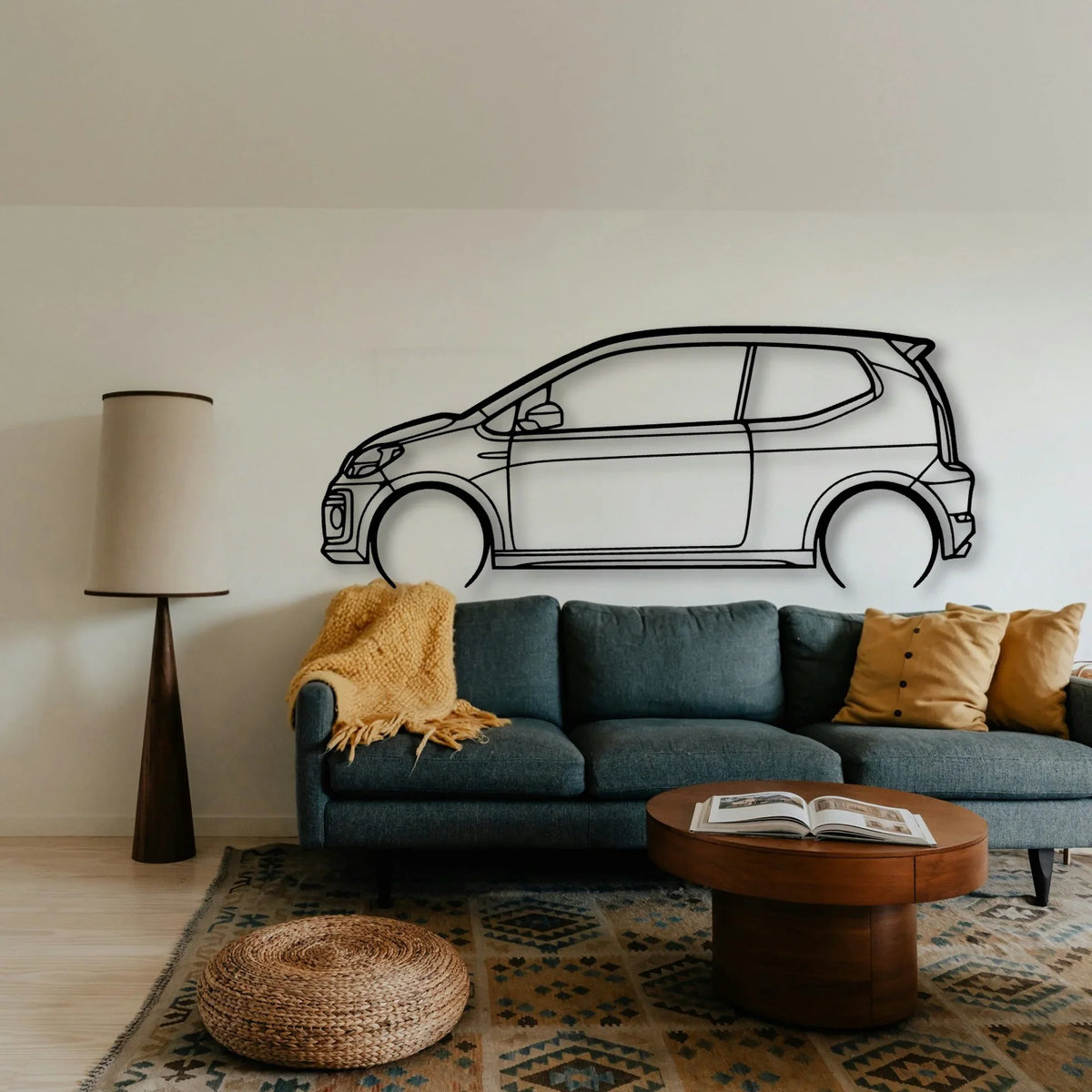 UP GTI 2019 Classic Silhouette Metal Wall Art - Tinvibe