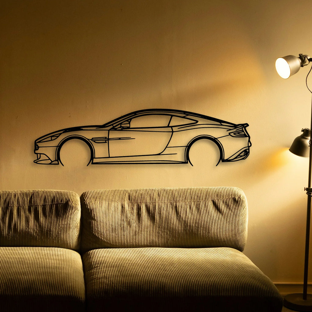 Vanquish S 2017 Classic Silhouette Metal Wall Art - Tinvibe