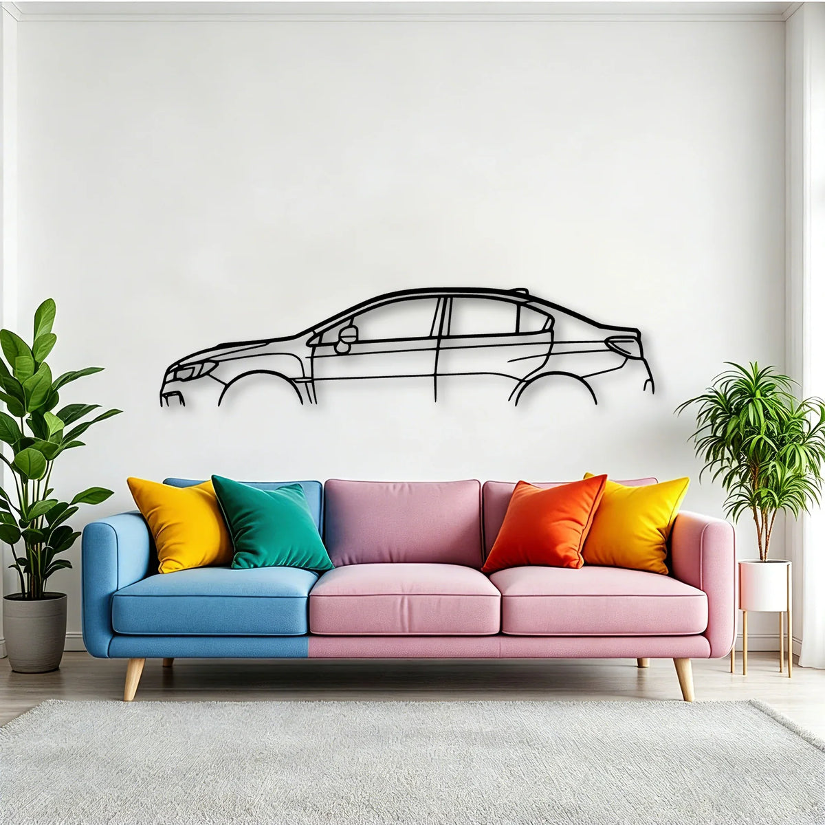 WRX 2017 Classic Silhouette Metal Wall Art - Tinvibe