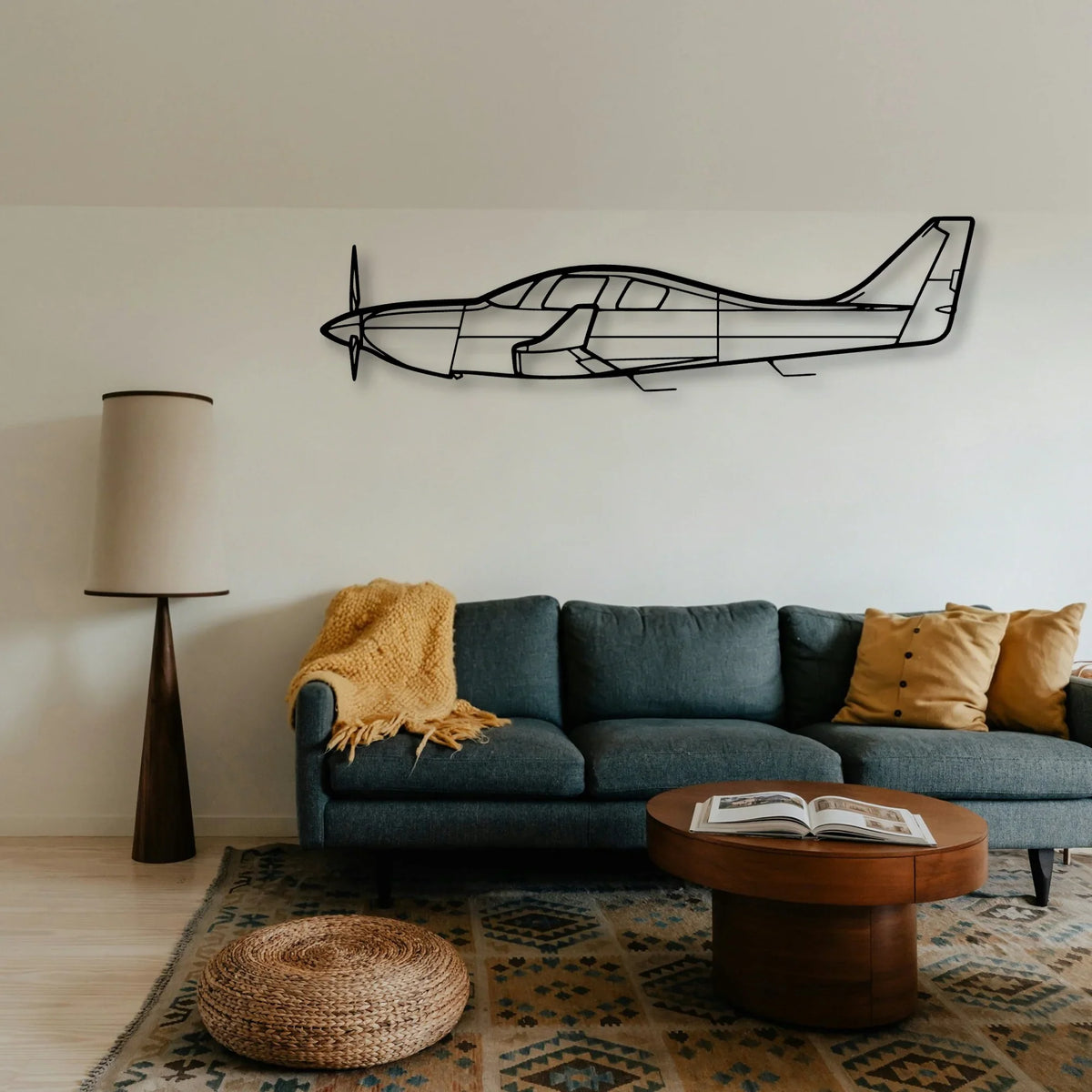 Alpha Jet Classic Aircraft Silhouette Metal Wall Art - Tinvibe