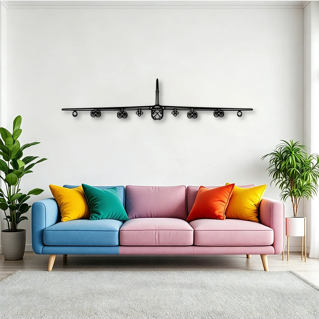 B 52H Stratofortress 2 Classic Aircraft Silhouette Metal Wall Art - Tinvibe