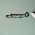 B 70 Classic Aircraft Silhouette Metal Wall Art - Tinvibe