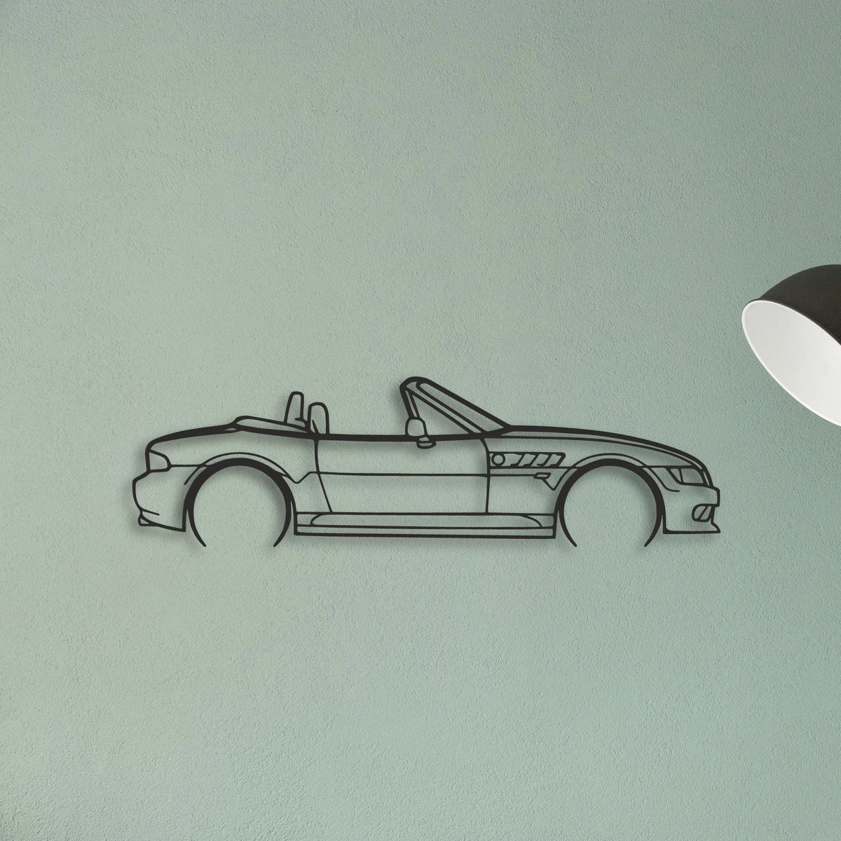 BMW Z3 Classic Silhouette Metal Wall Art - Tinvibe