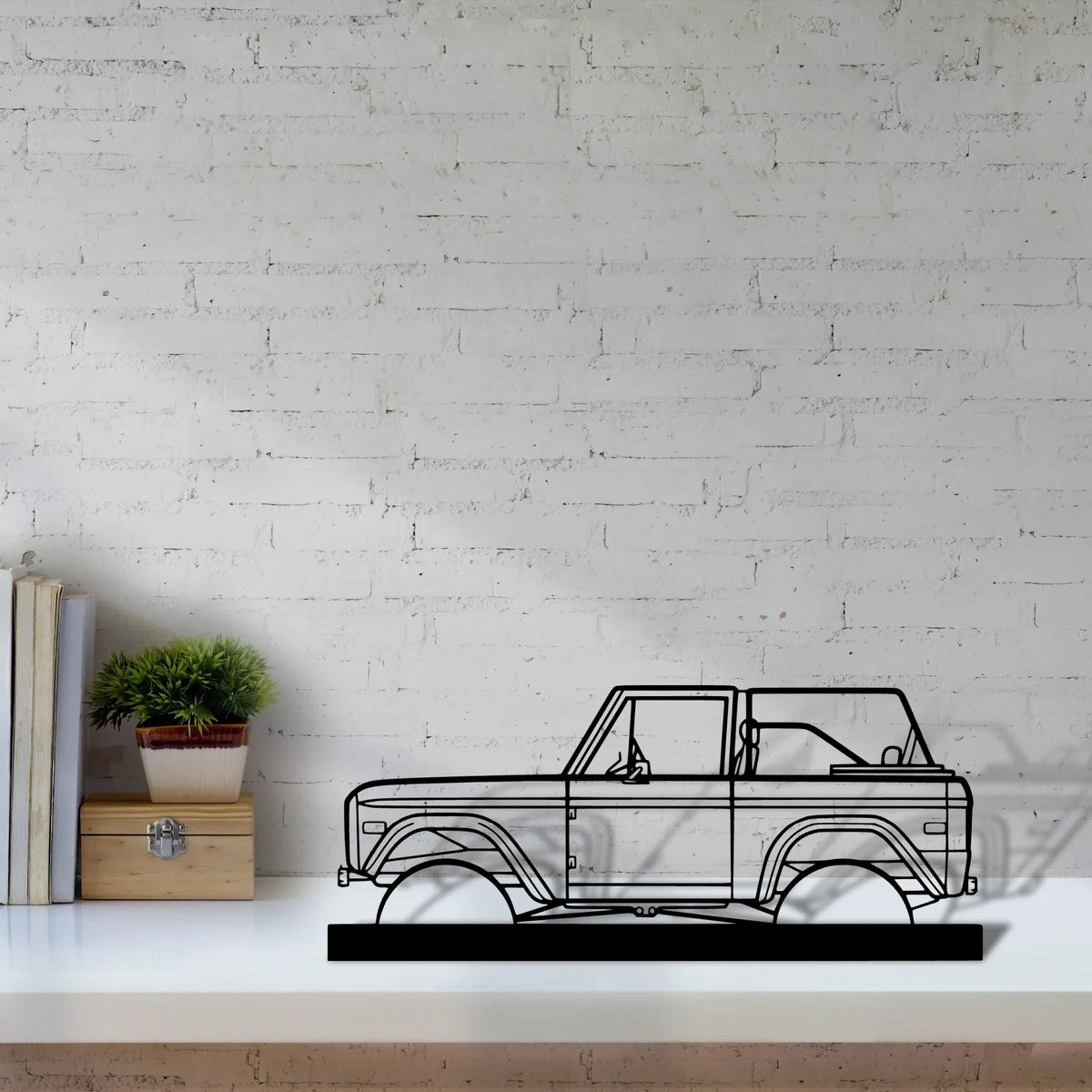 bronco-1971 Silhouette Metal Art Stand - Tinvibe