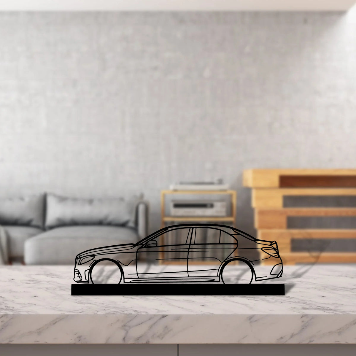 c43amg Silhouette Metal Art Stand - Tinvibe