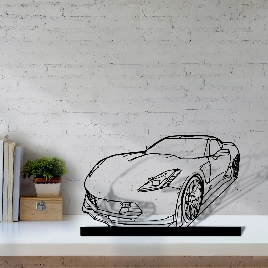 c7-z06 Silhouette Metal Art Stand - Tinvibe