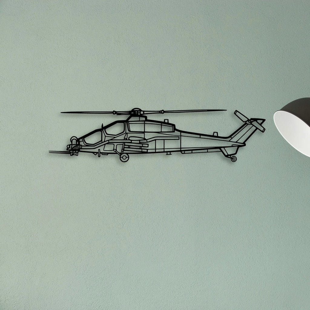 Ch 53K King Stallion Classic Aircraft Silhouette Metal Wall Art - Tinvibe