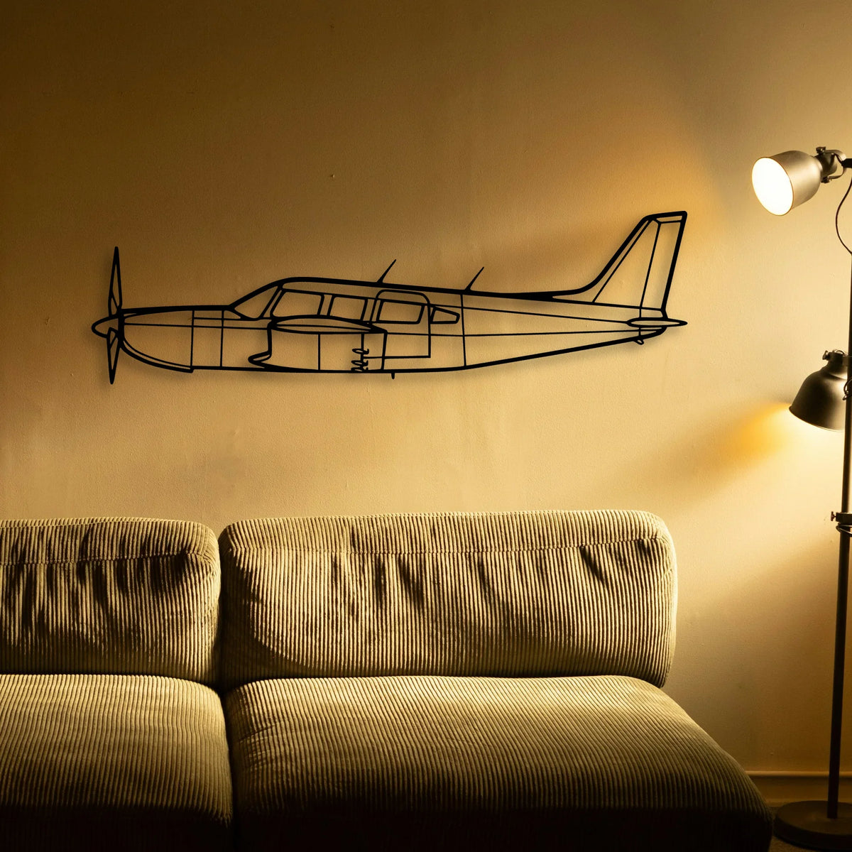 EC120 Classic Aircraft Silhouette Metal Wall Art - Tinvibe