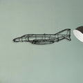 F 4B Phantom Navy Classic Aircraft Silhouette Metal Wall Art - Tinvibe