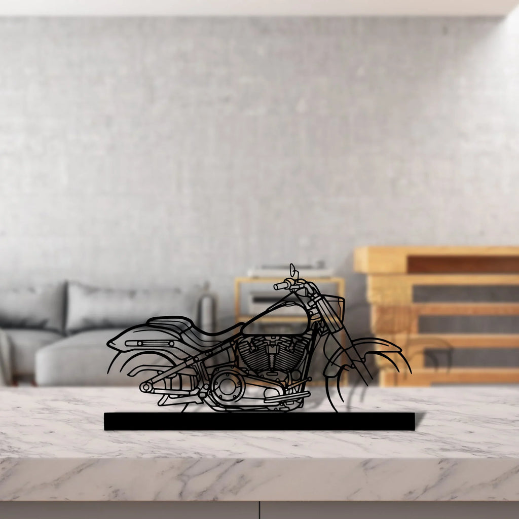 fat-boy Silhouette Metal Art Stand - Tinvibe
