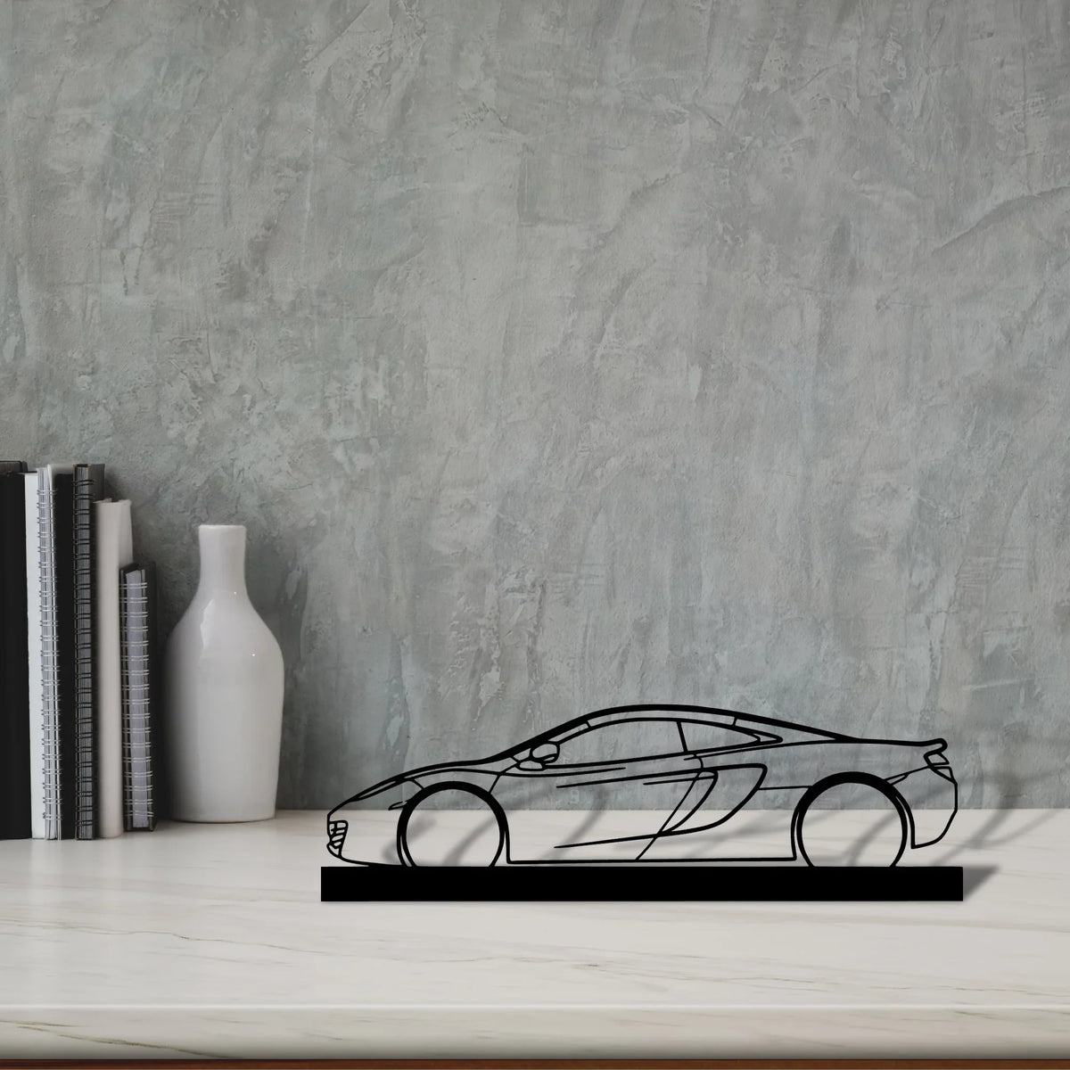 mp4-12c Silhouette Metal Art Stand - Tinvibe
