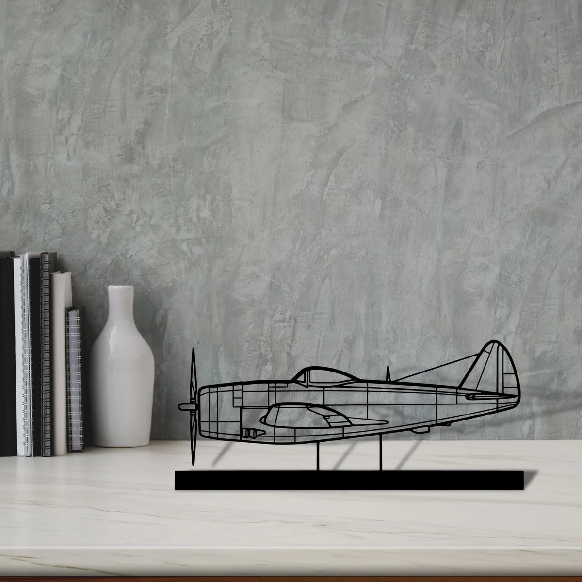 p-47d-2 Silhouette Metal Art Stand - Tinvibe