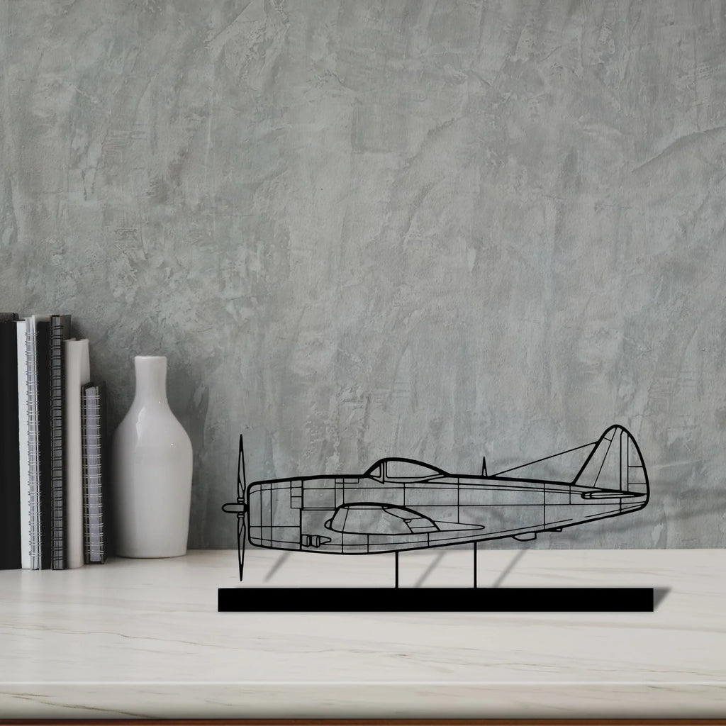 p-47d Silhouette Metal Art Stand - Tinvibe