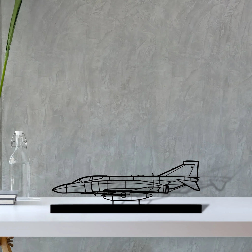 raf-f-4k-phantom-2 Silhouette Metal Art Stand - Tinvibe