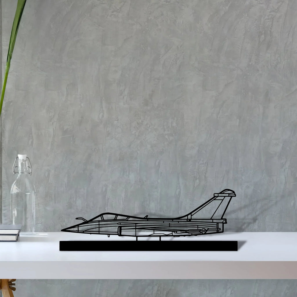 rafale-c Silhouette Metal Art Stand - Tinvibe